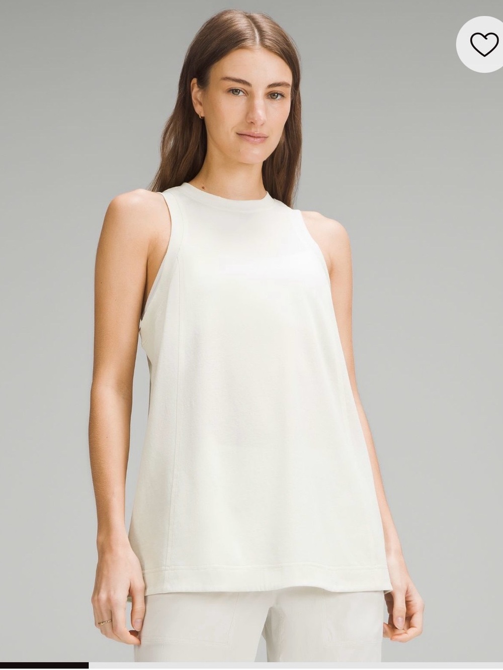 lululemon athletica Ivory High-Neck Sleeveless Tank
